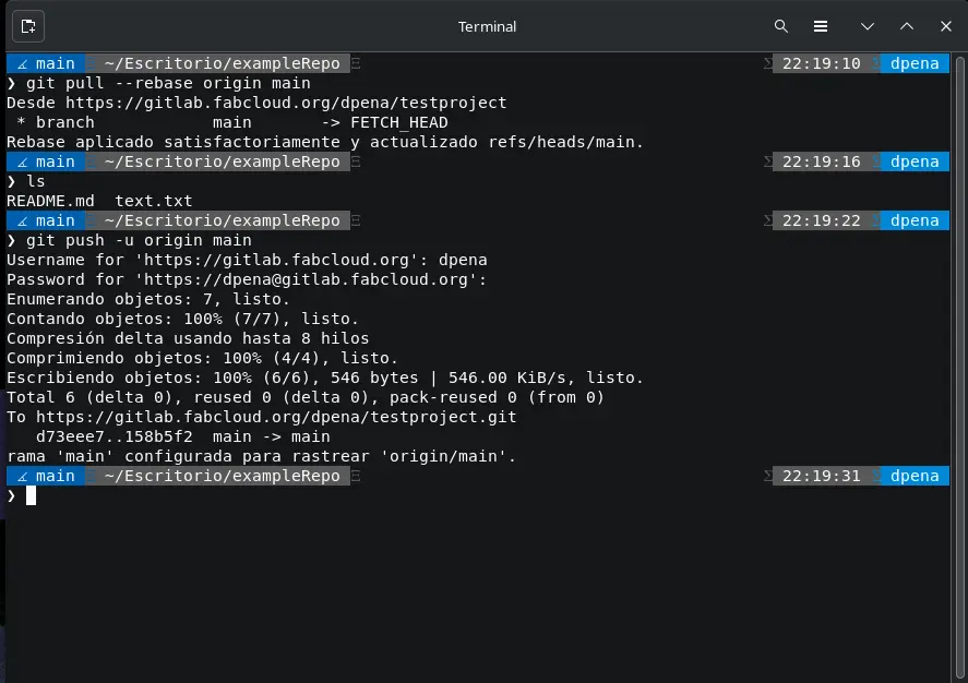 Gitlabs personal page