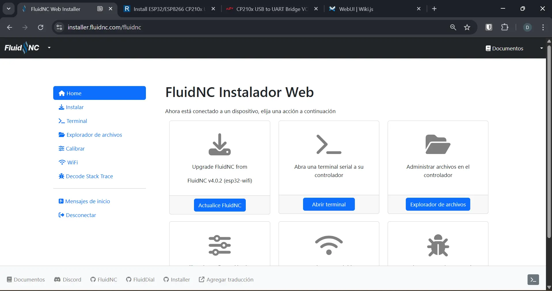 FluidNC home