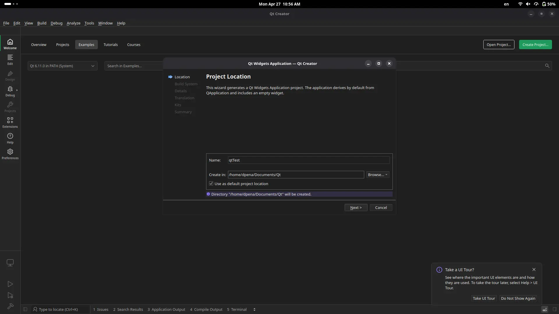 Qt main page