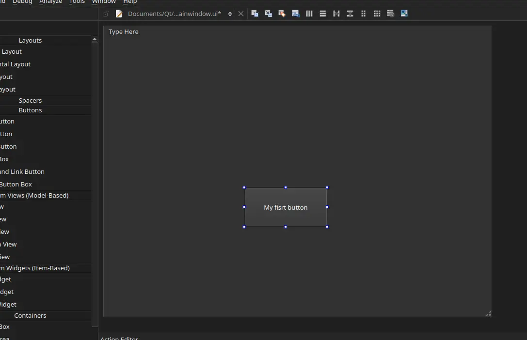 Adding a button