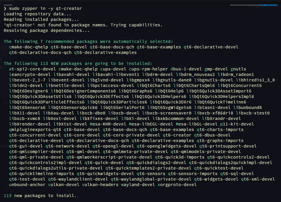 Qt install