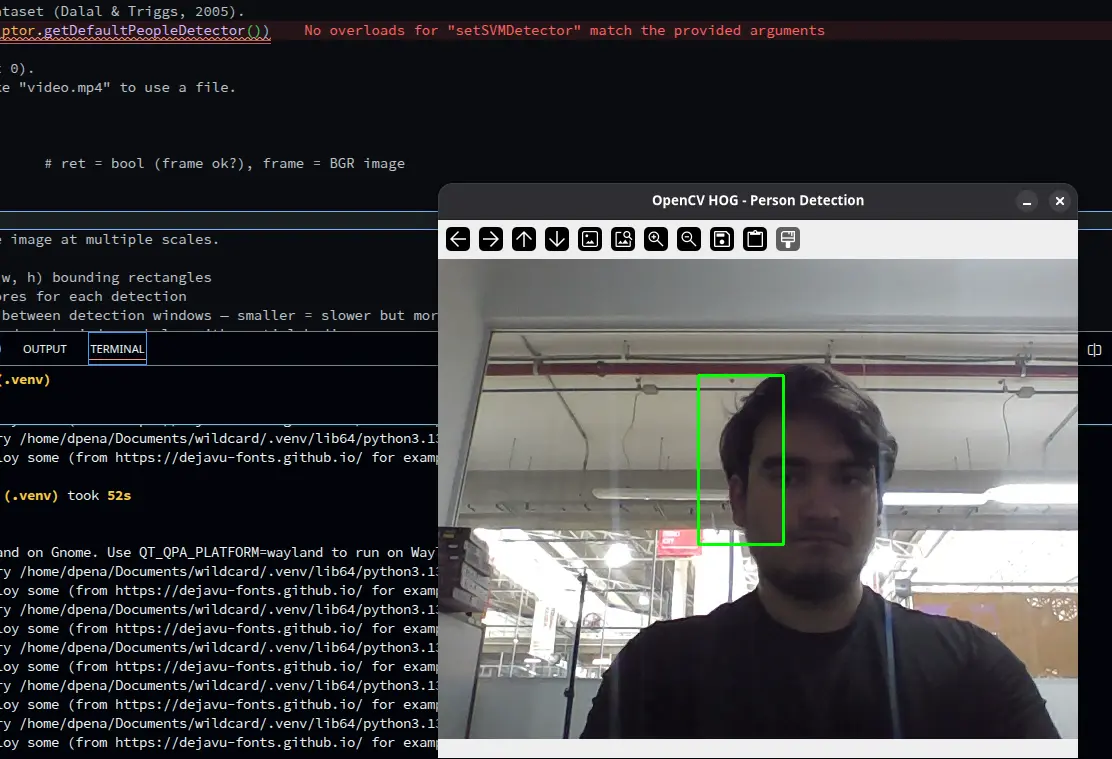 Opencv detection