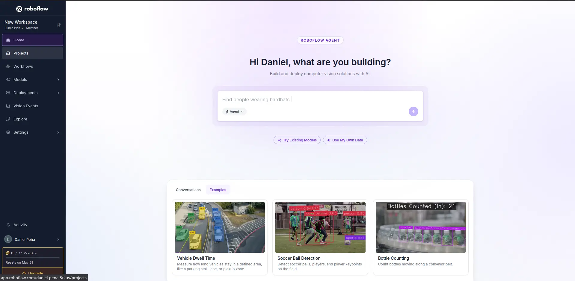 Roboflow main page