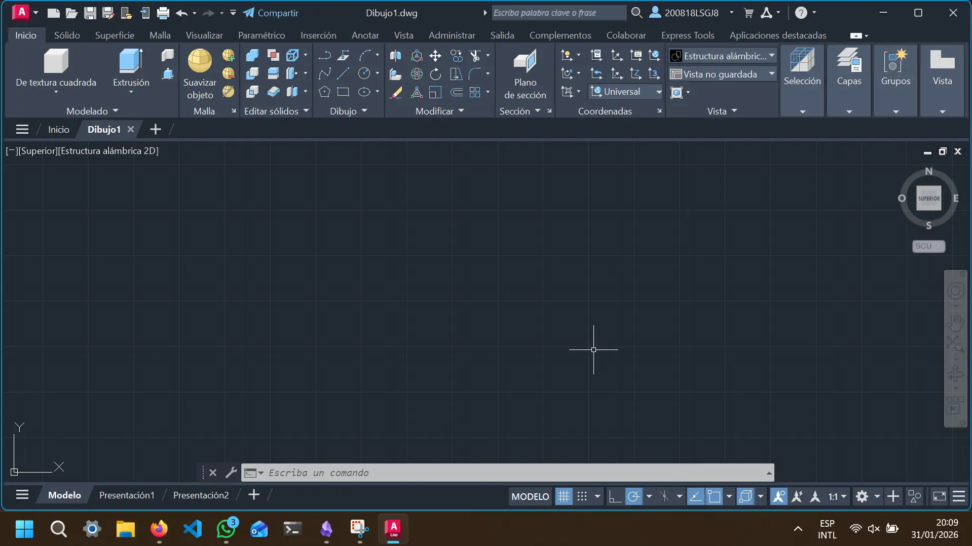 AutoCAD blank project