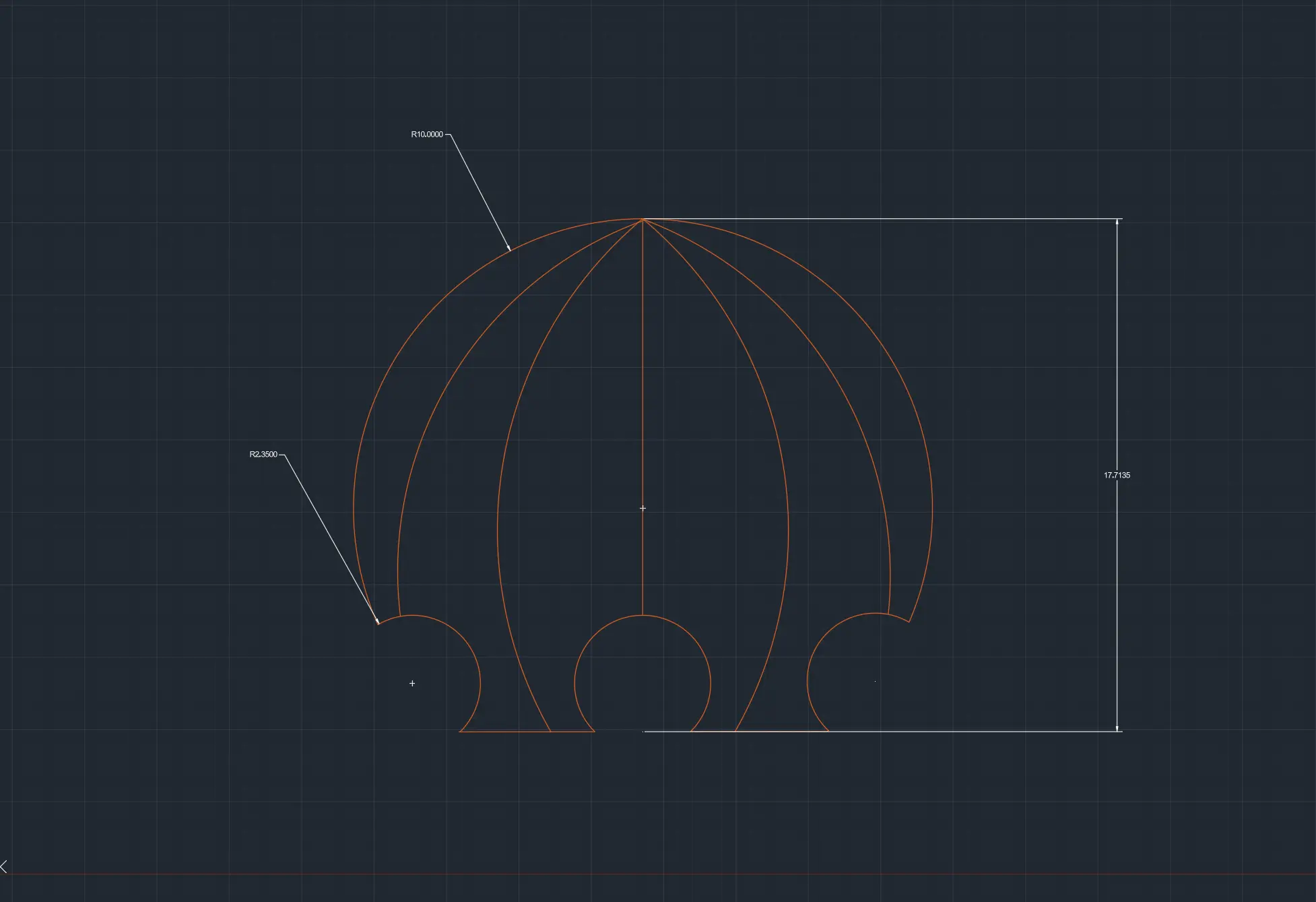 AutoCAD head piece