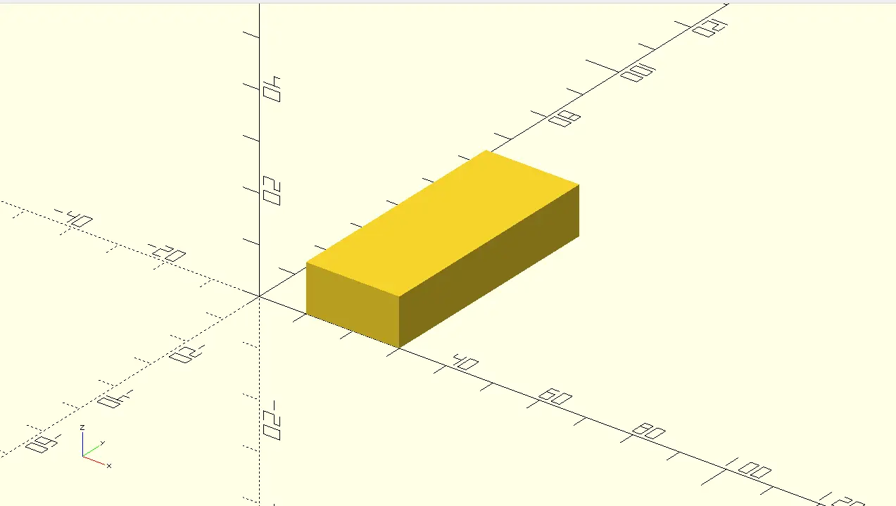 OpenSCAD translate example