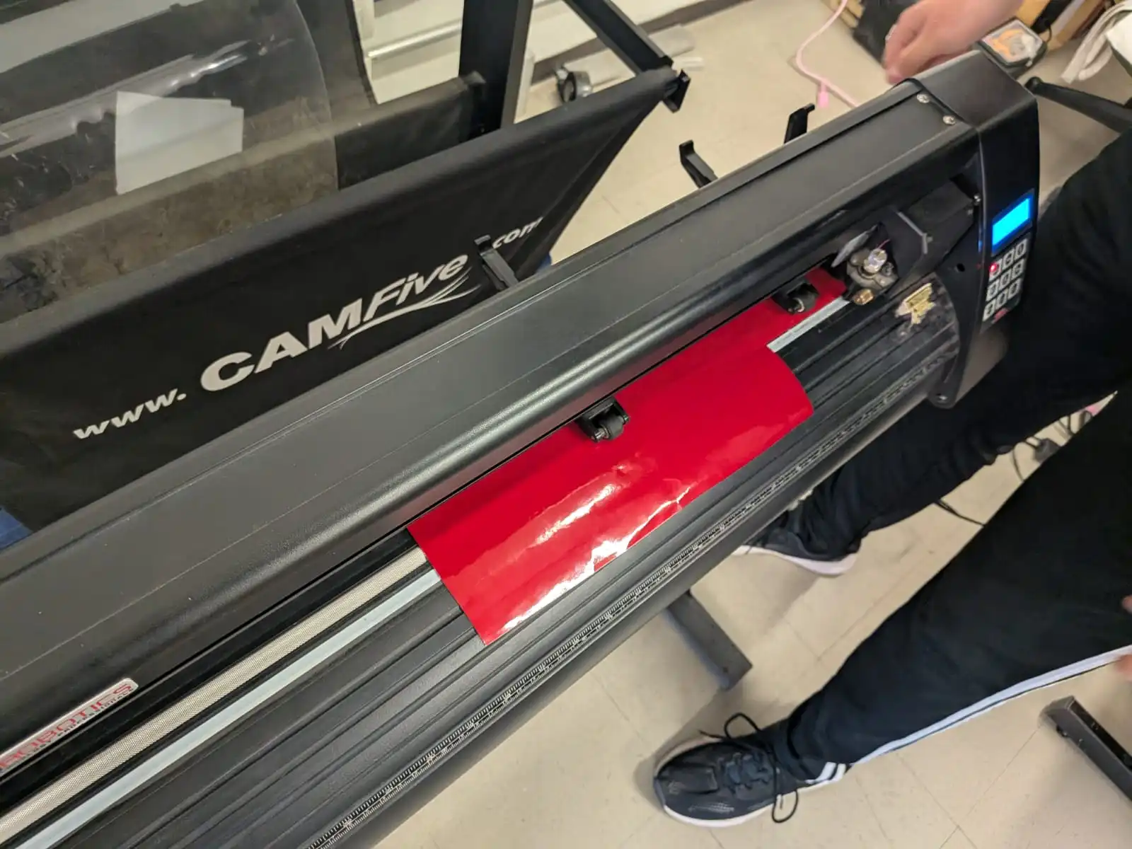 Setting up the machine