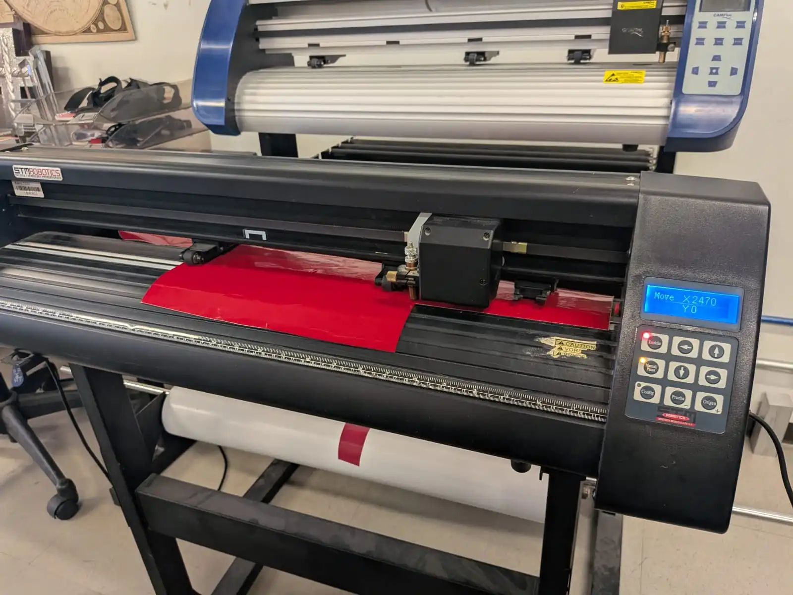 Setting up the machine