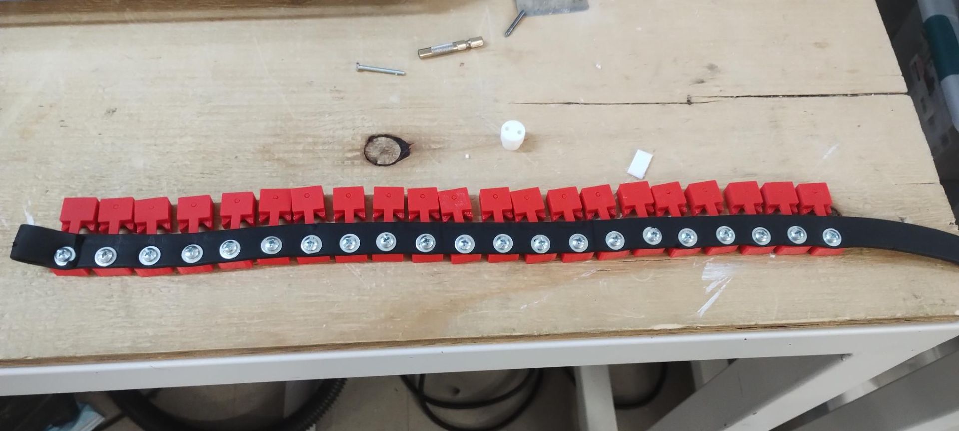21 red pieces completed
