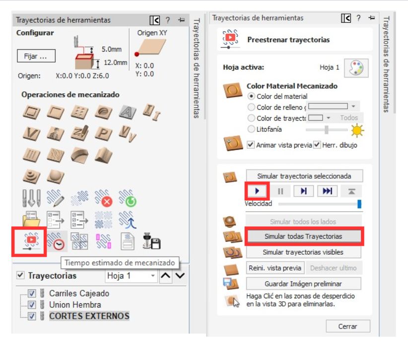 CNC toolpath simulation