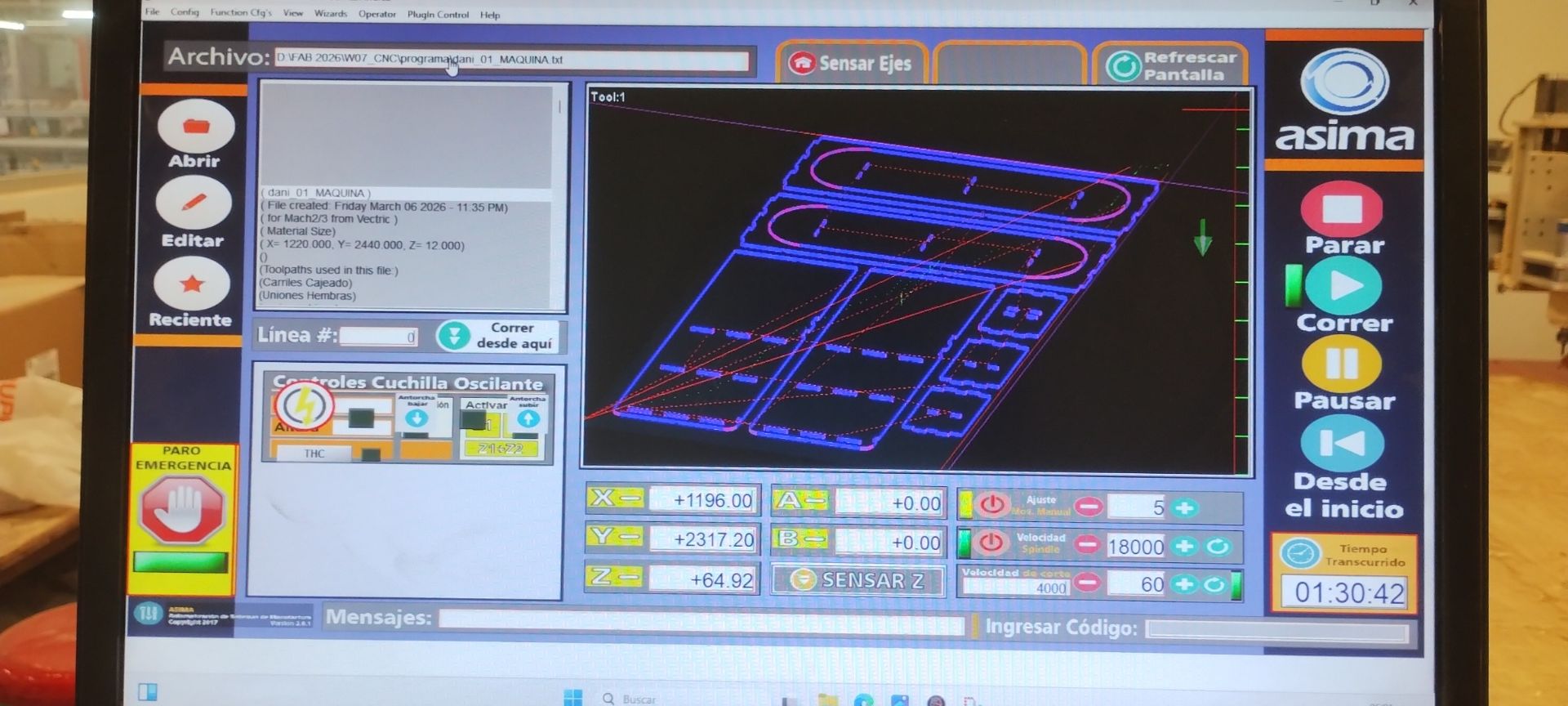Set software parameters