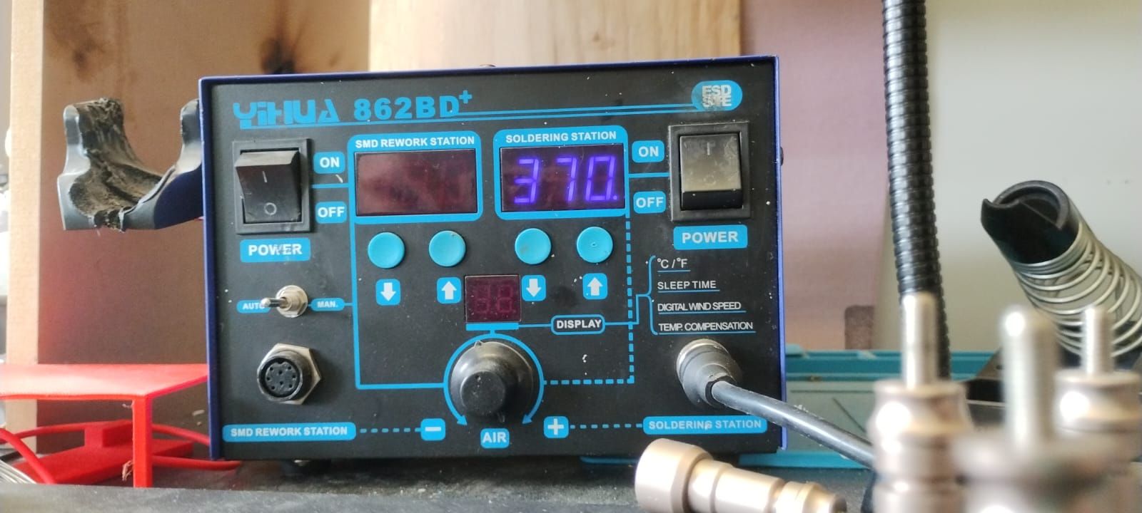 Soldering iron temperature