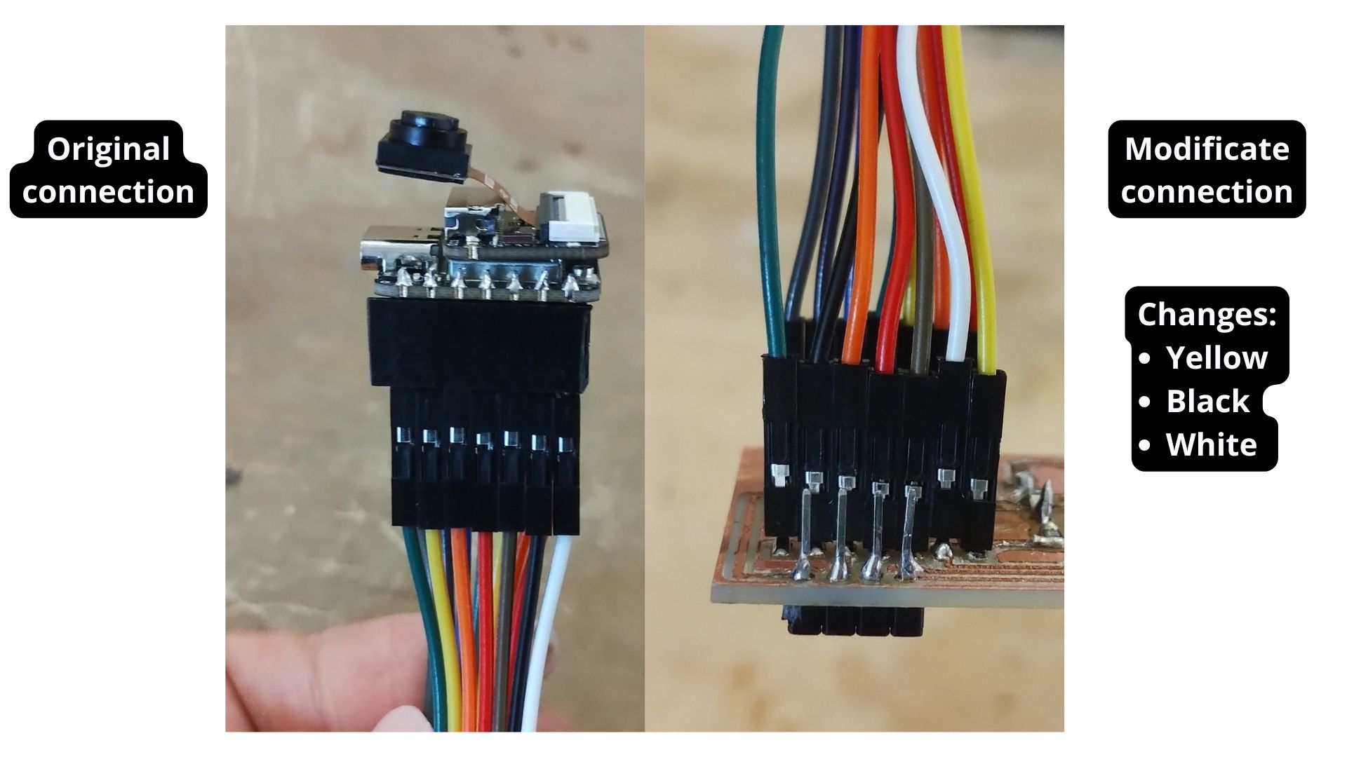 Jumpers to fix connection