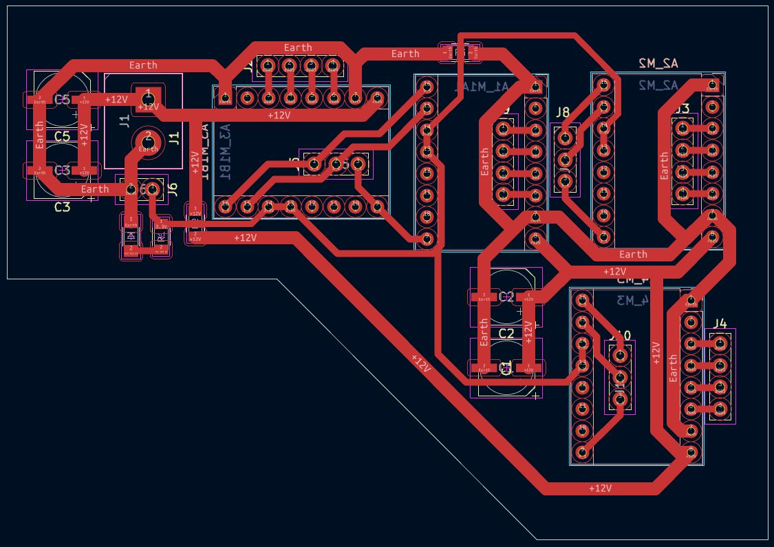 Final assembled driver board