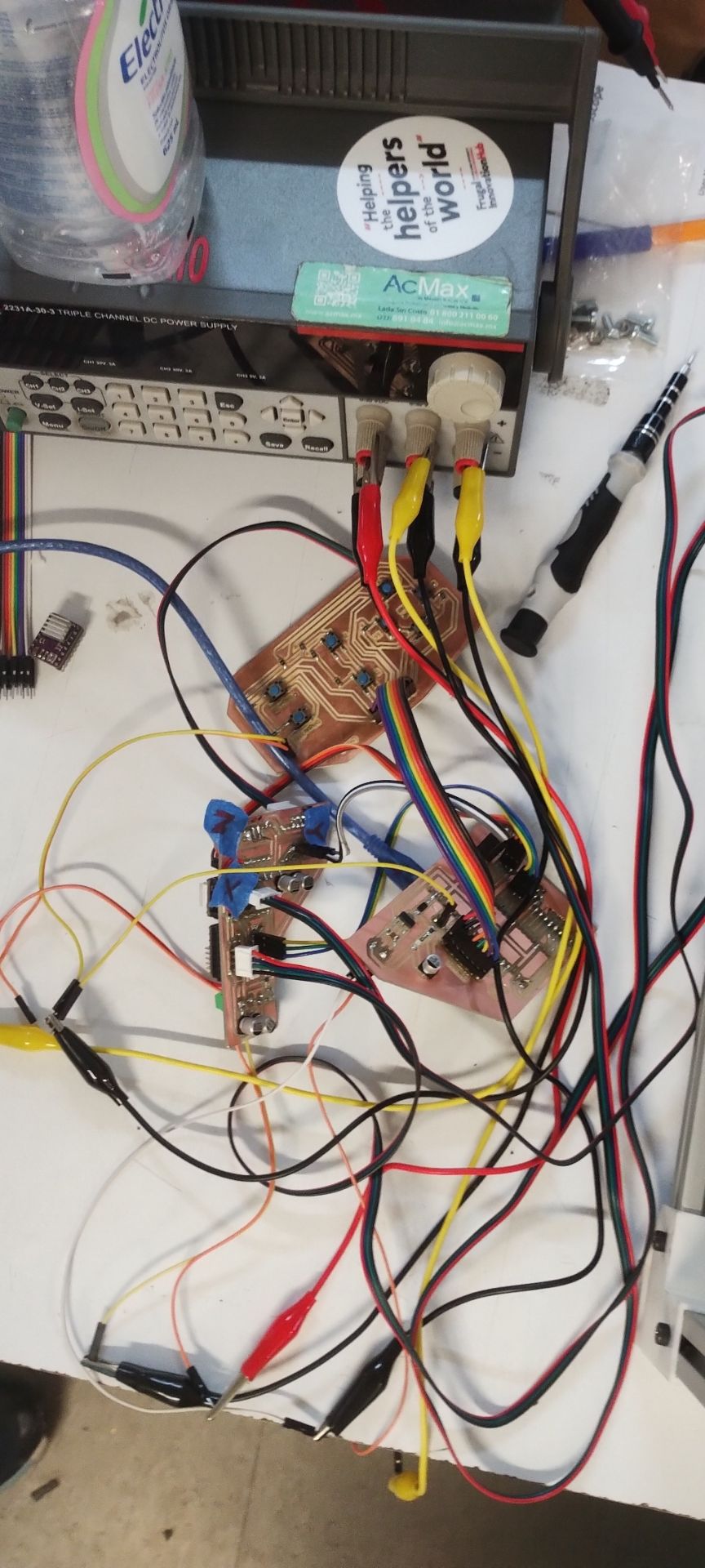 All boards connected