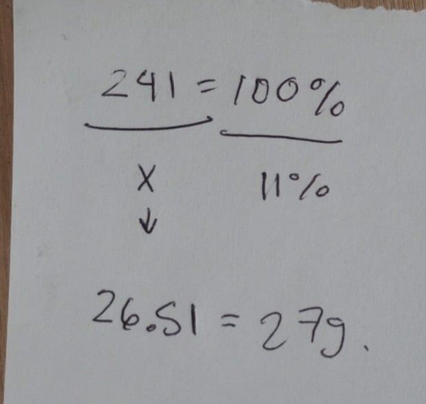 Rule of three calculation for silicone ratio