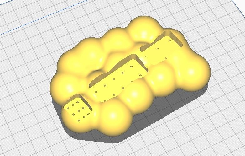 SolidWorks model with holes