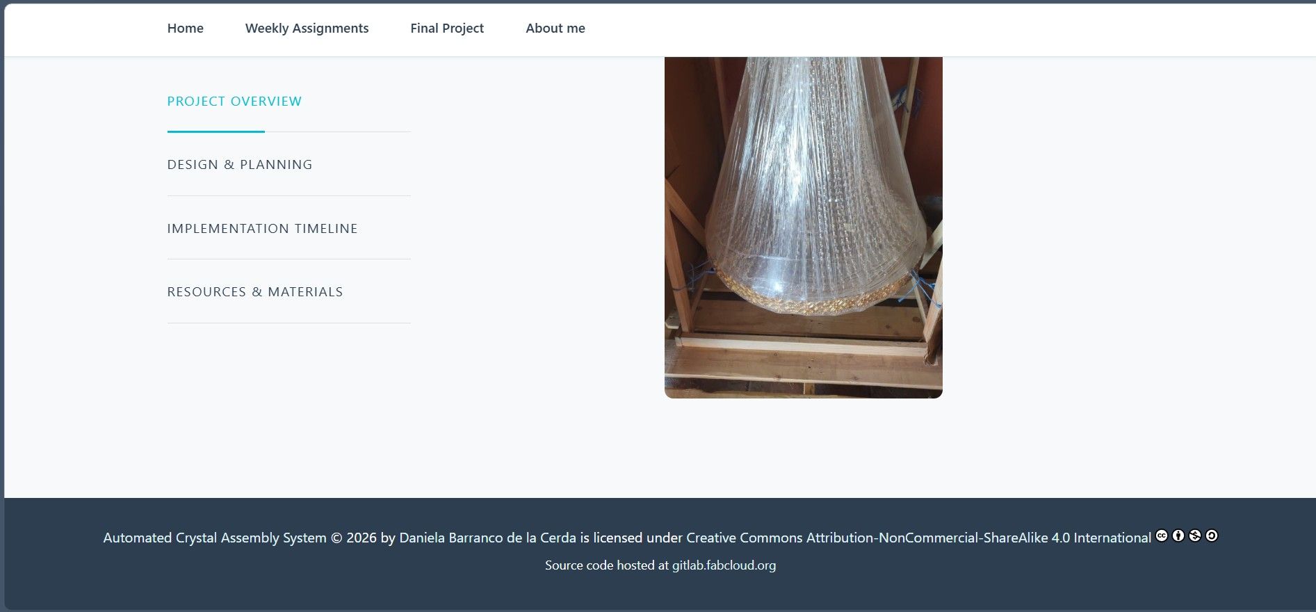 License placed in the footer