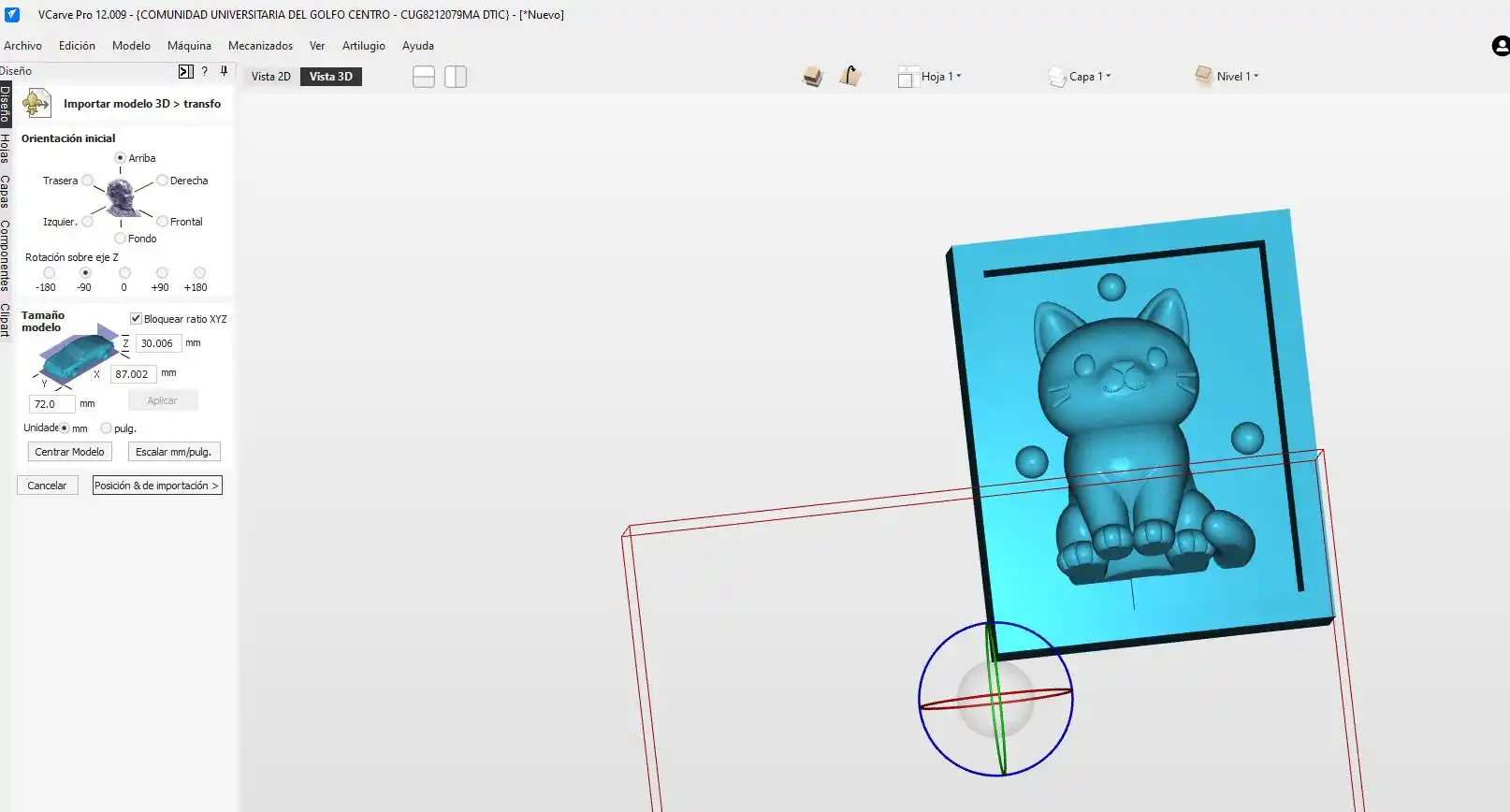 VCarve step 3