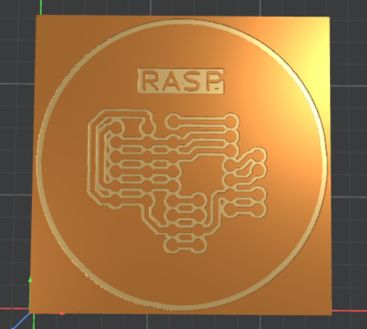 Trace milling path rendered