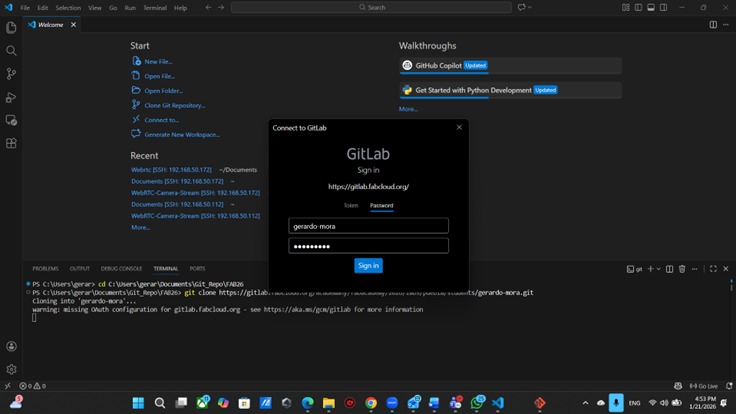 GitLab account login