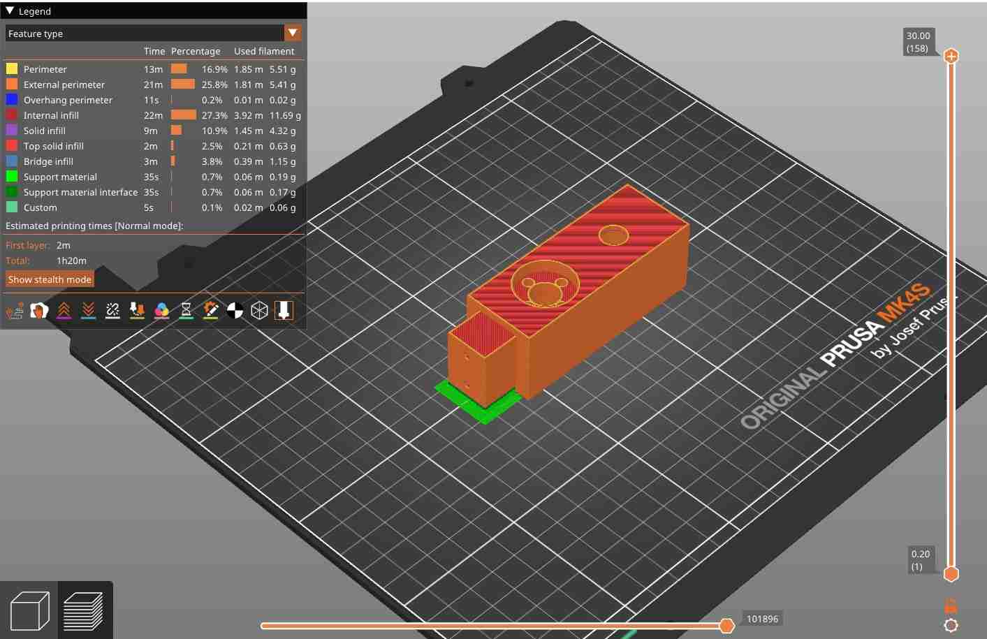 Slicing without support