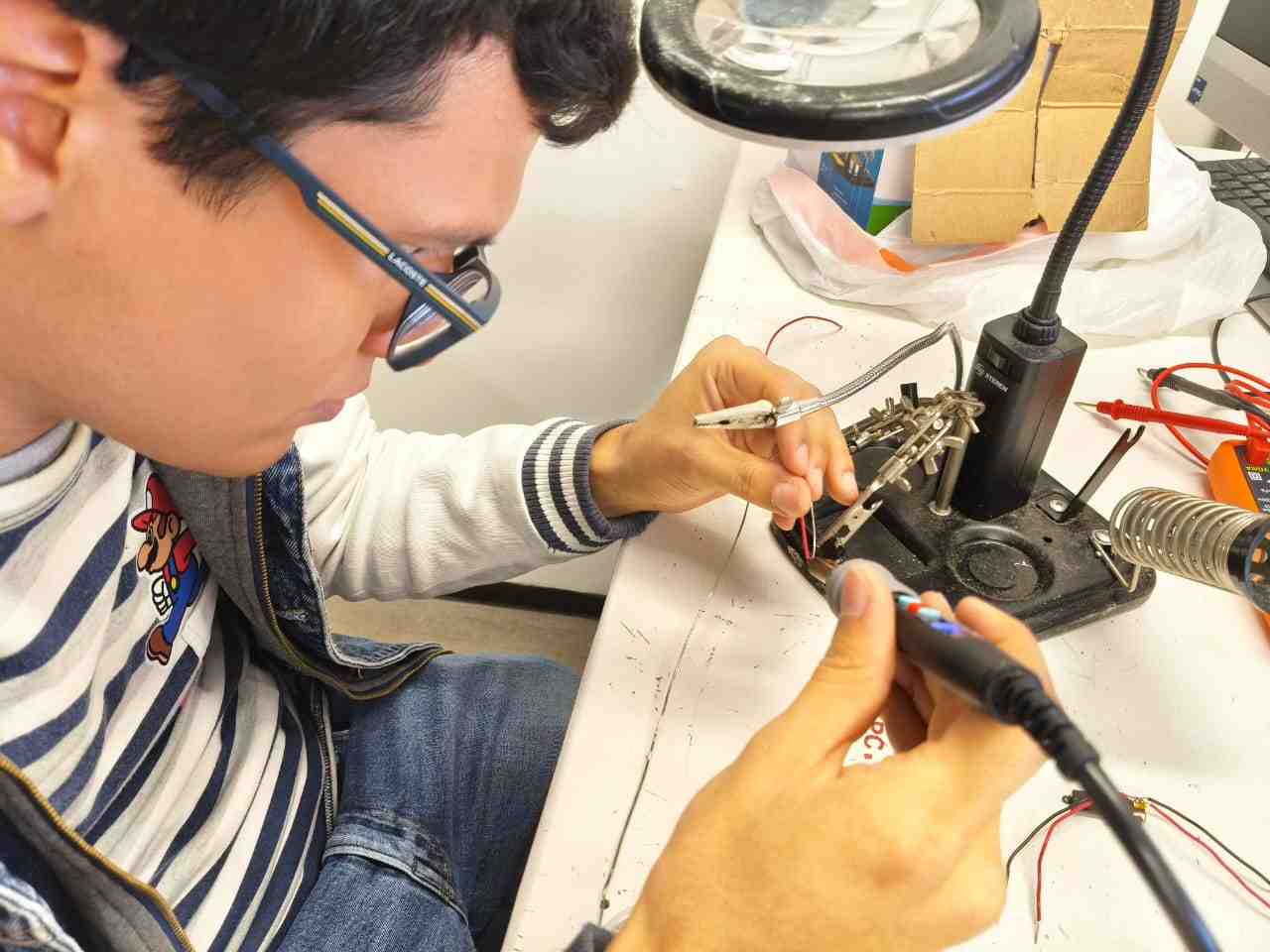 Soldering micromotors