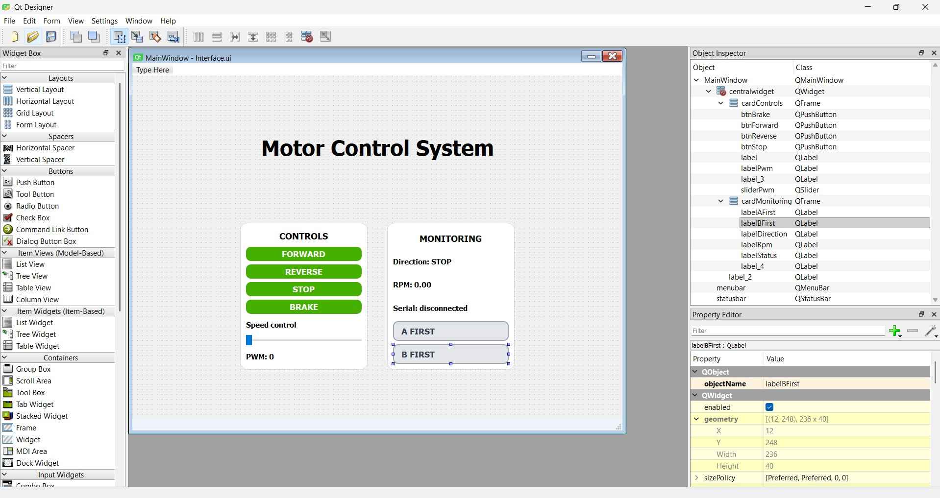 Custom Interface
