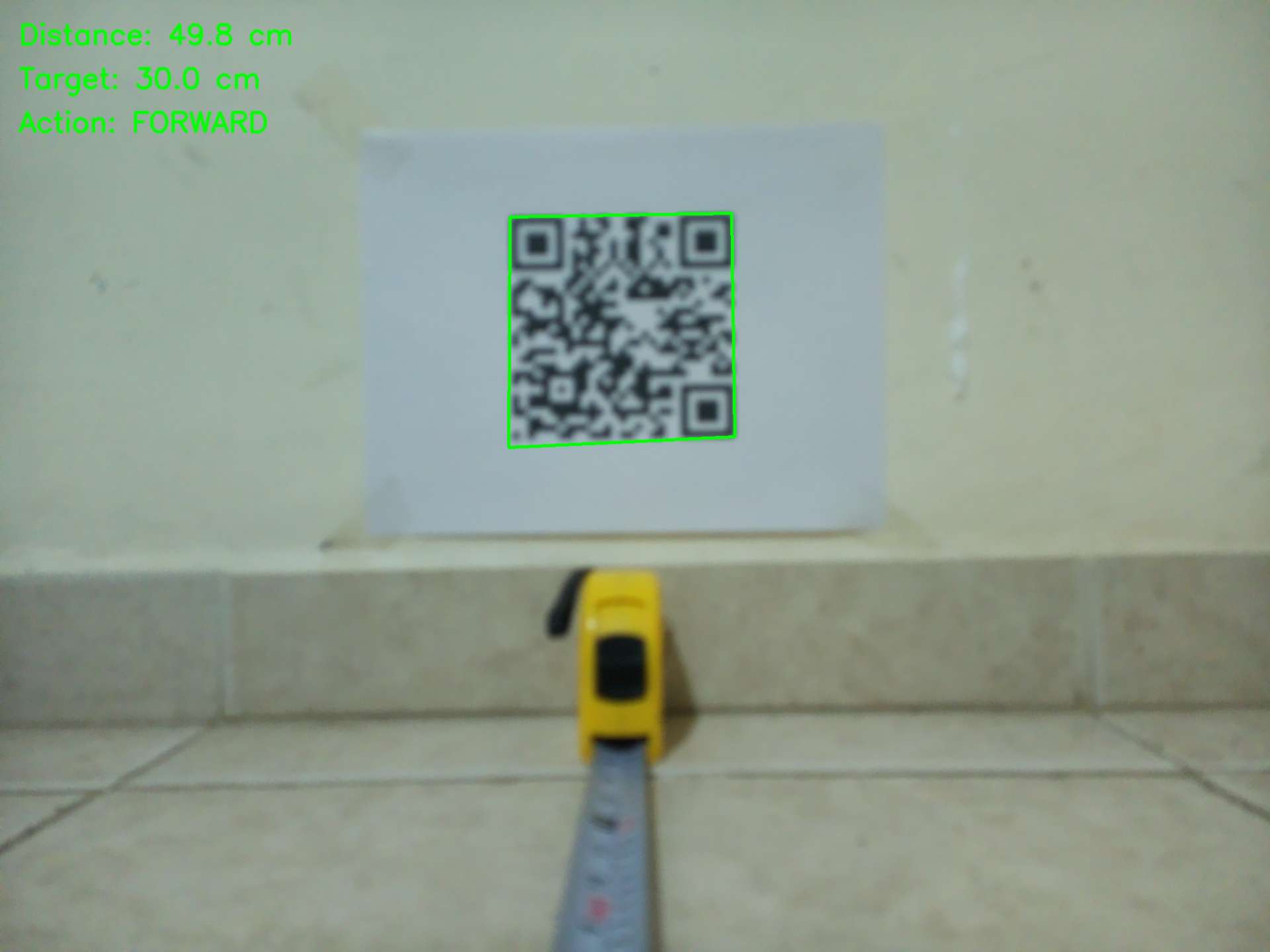 Robot Decision Forward 30cm