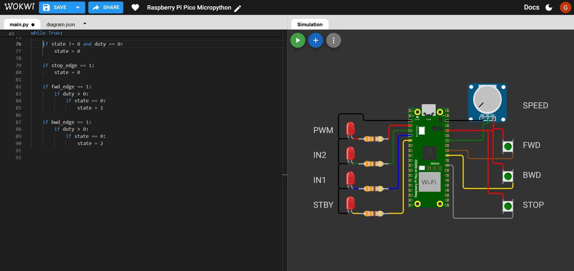 Logic for state changes