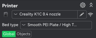 Creality Printer Selection