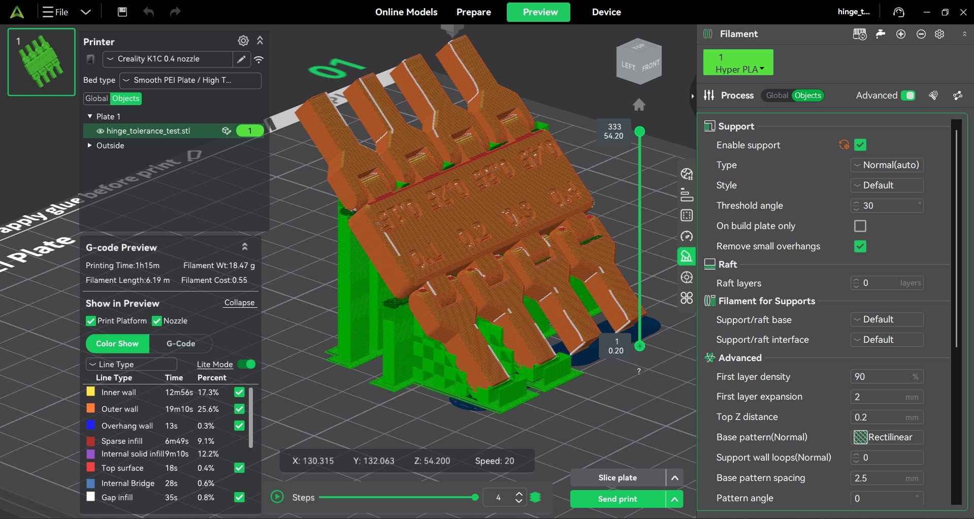 Creality Support Material