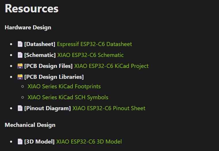 ESP32C6 Seed Studio Links