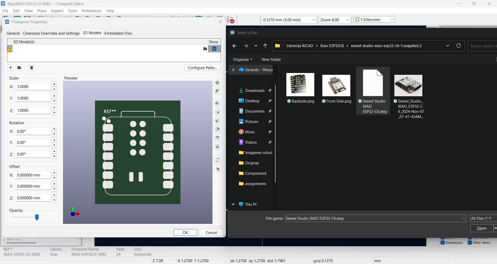 STEP model seen from browser