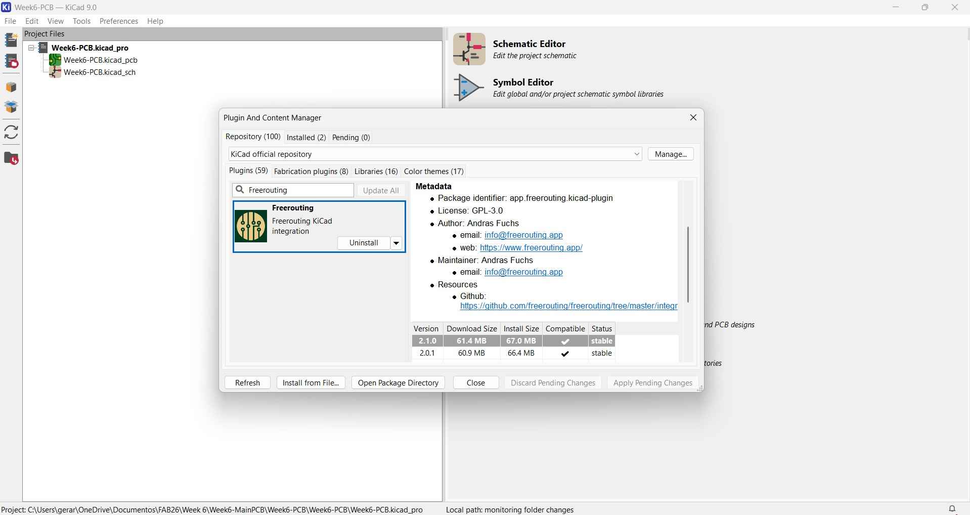 Freerouting compressed