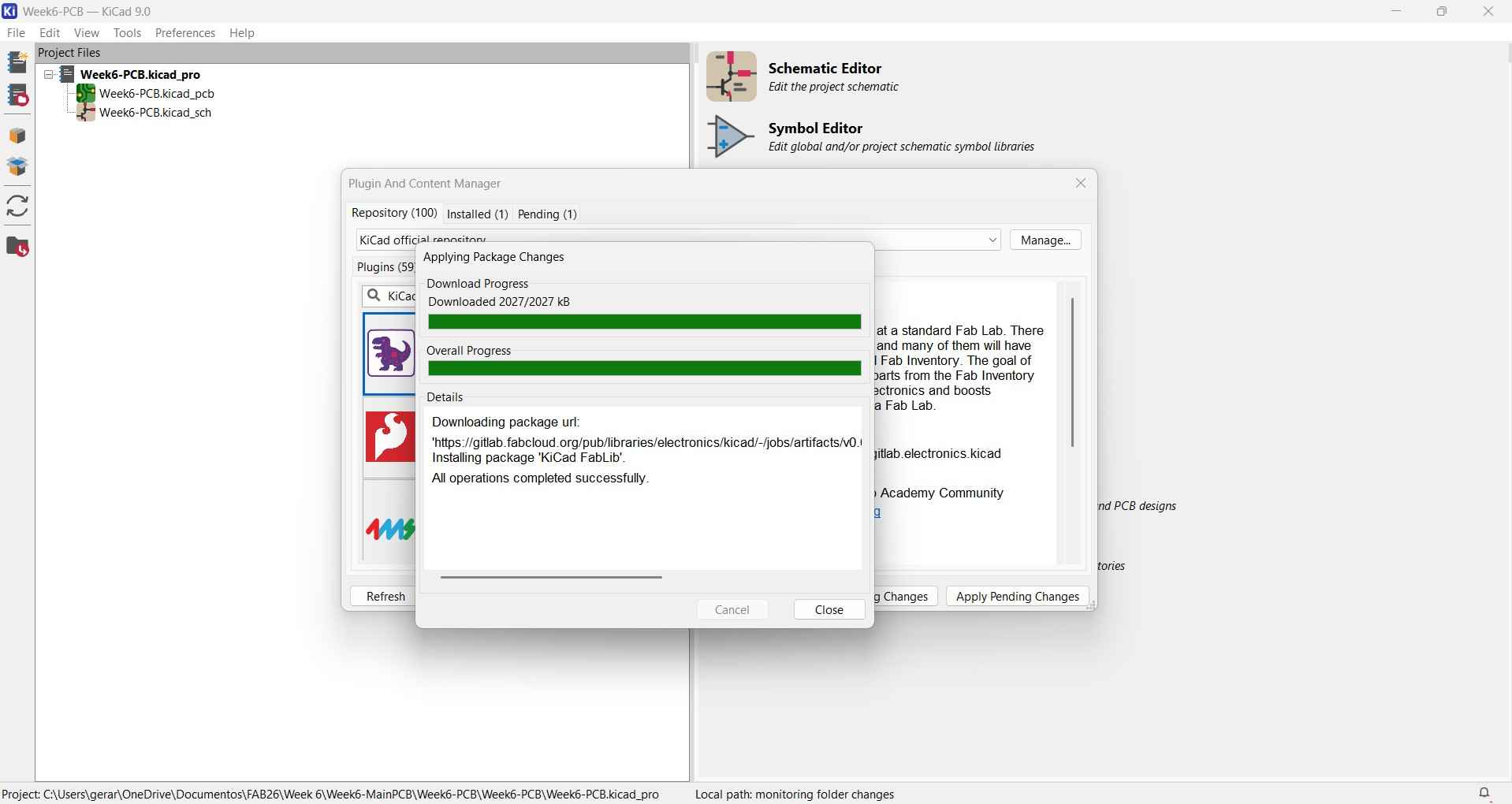 KiCad library installation
