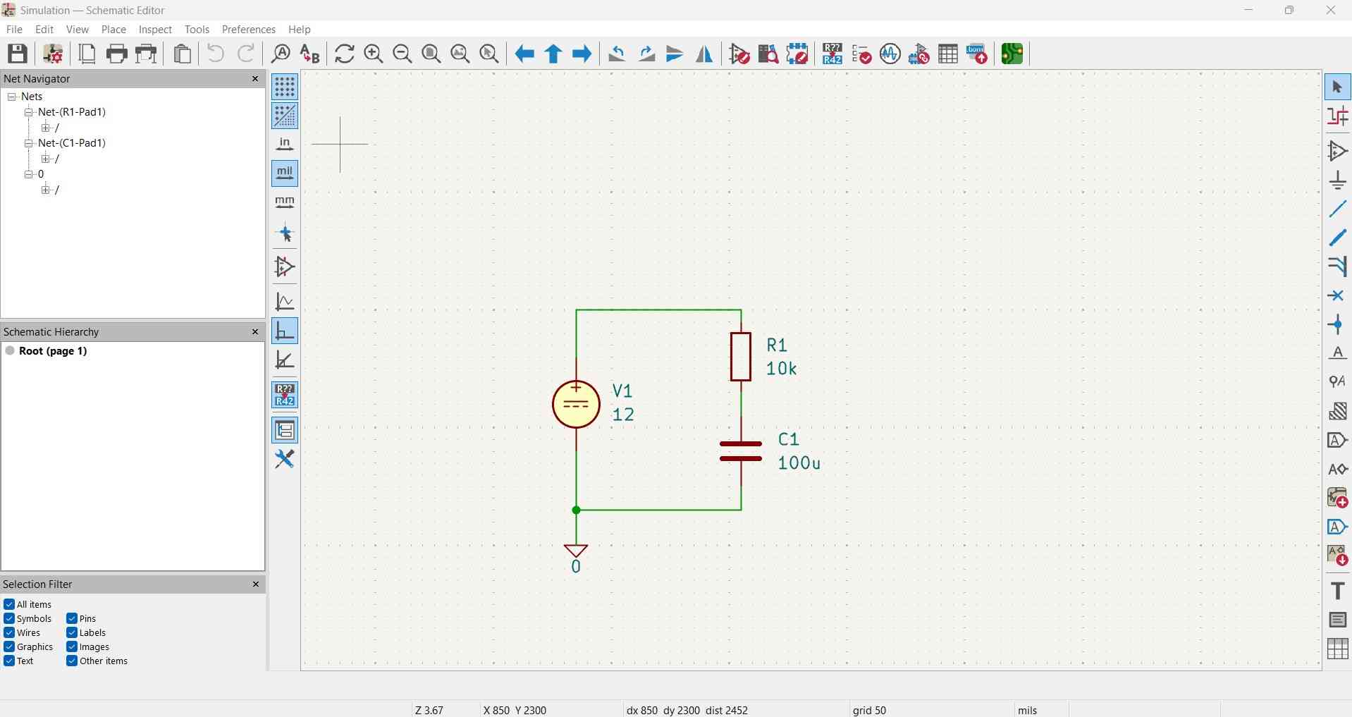 Circuit for simulation