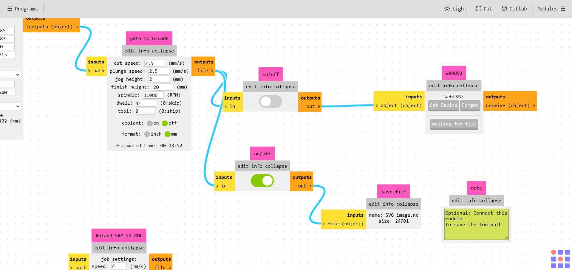 On-Off File Generation