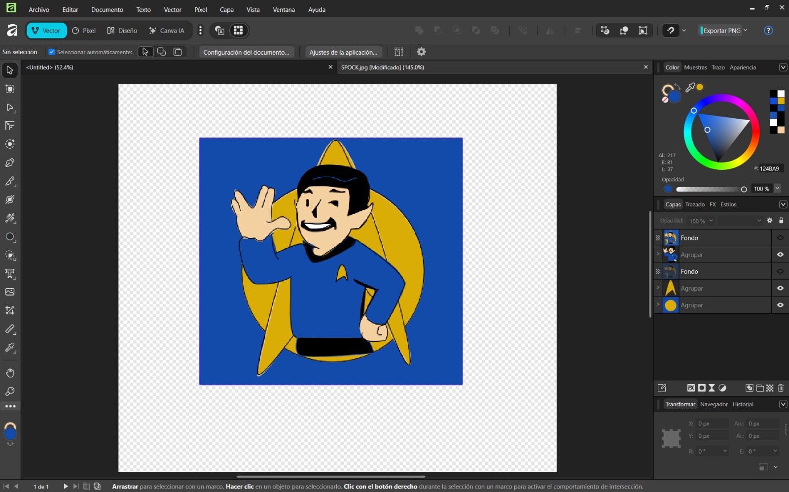 Affinity Exported Design