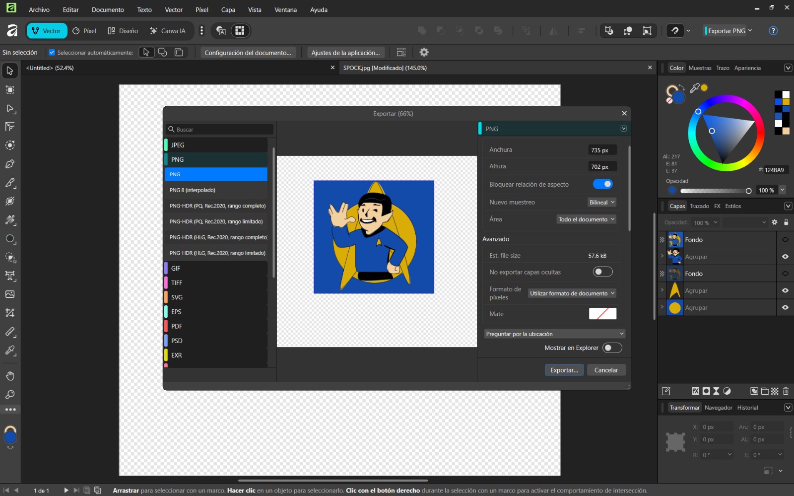 Affinity Exported File