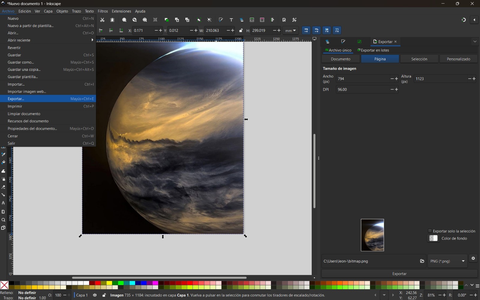 Inkscape Import Image