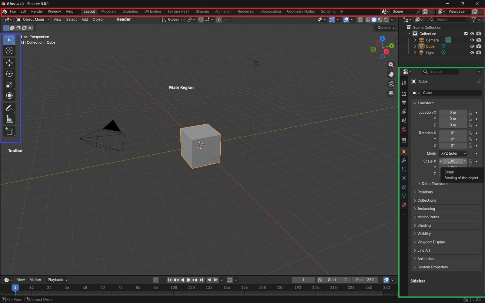 Blender Interface