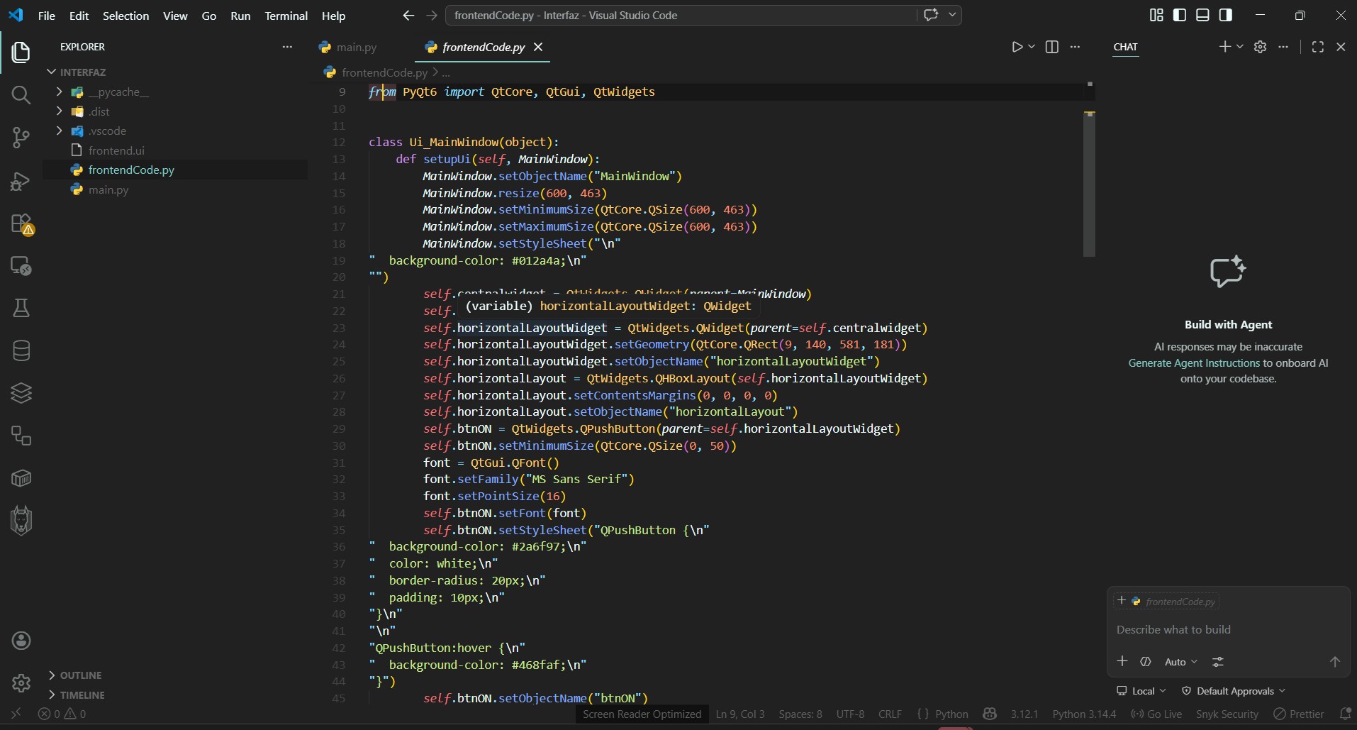 Generated Python Code