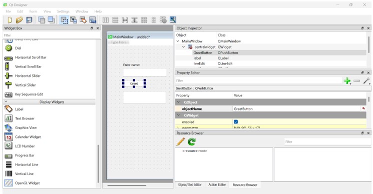 Tkinter Button Example