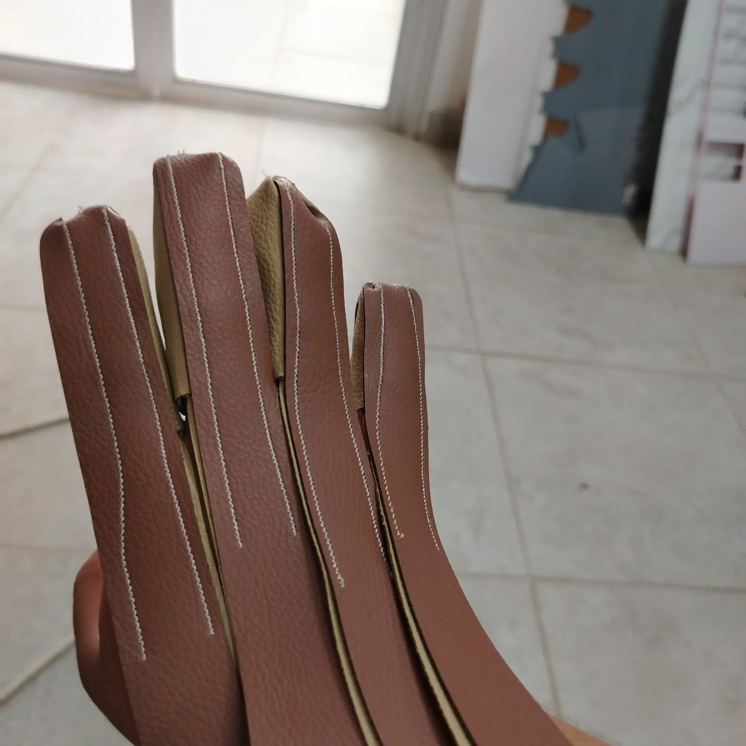 Glove sewing