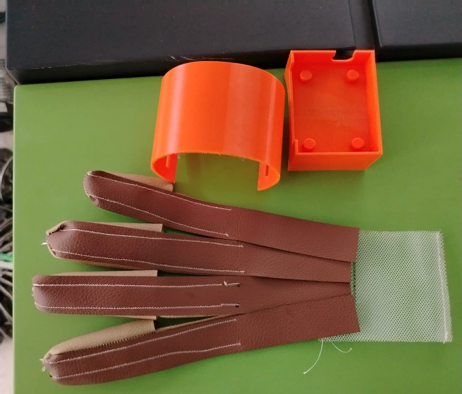 Joining plastic and fabric
