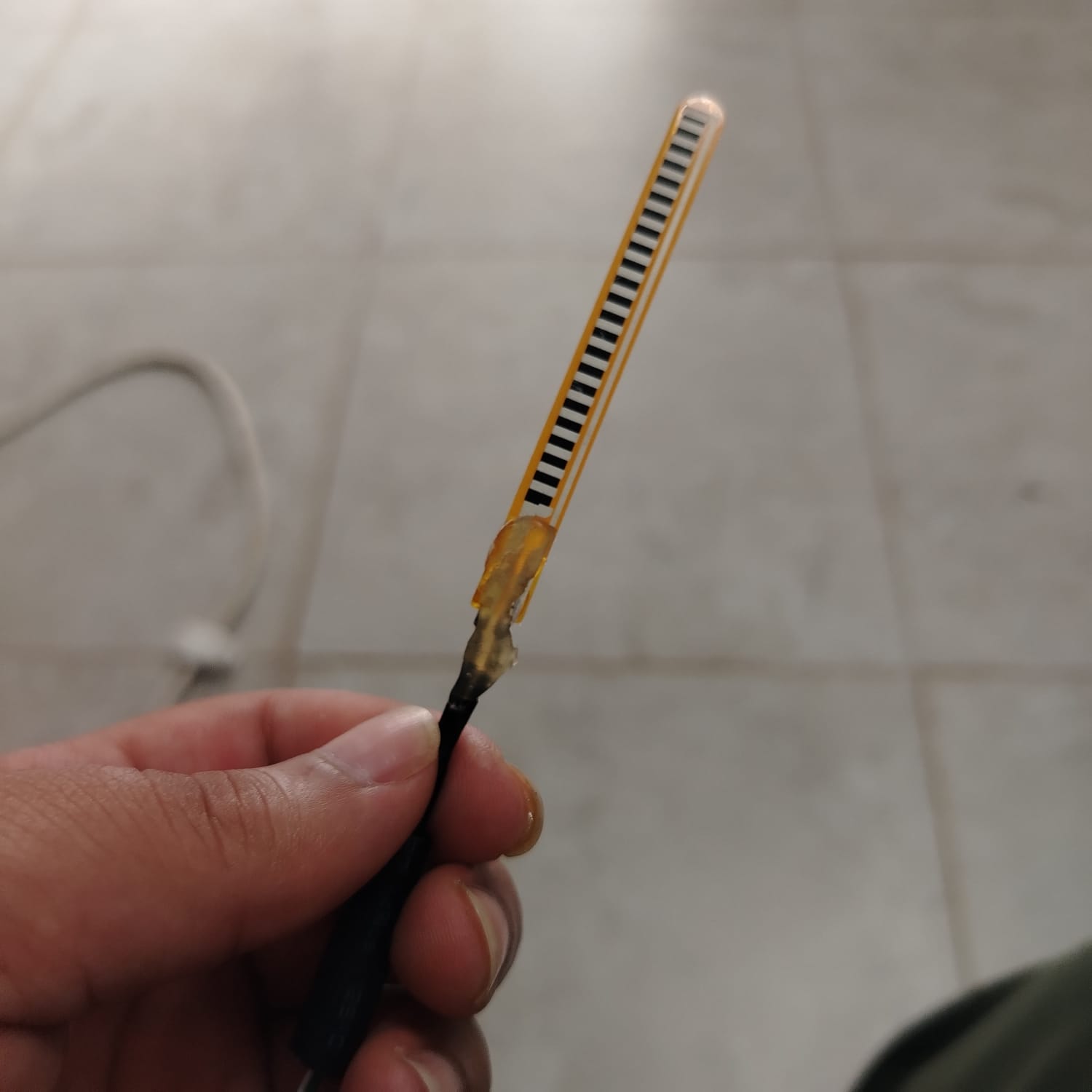Flex sensor preparation