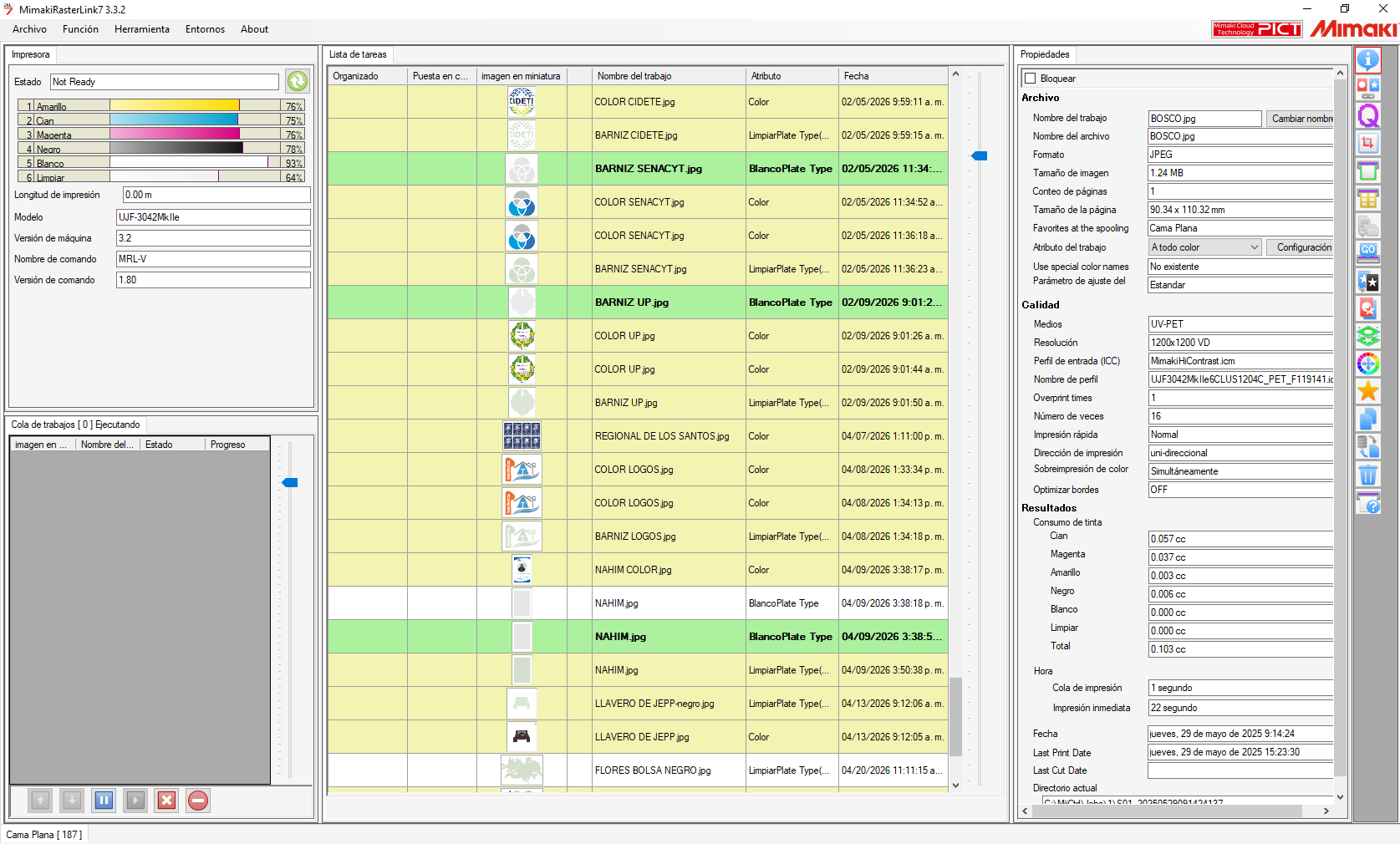 RasterLink interface