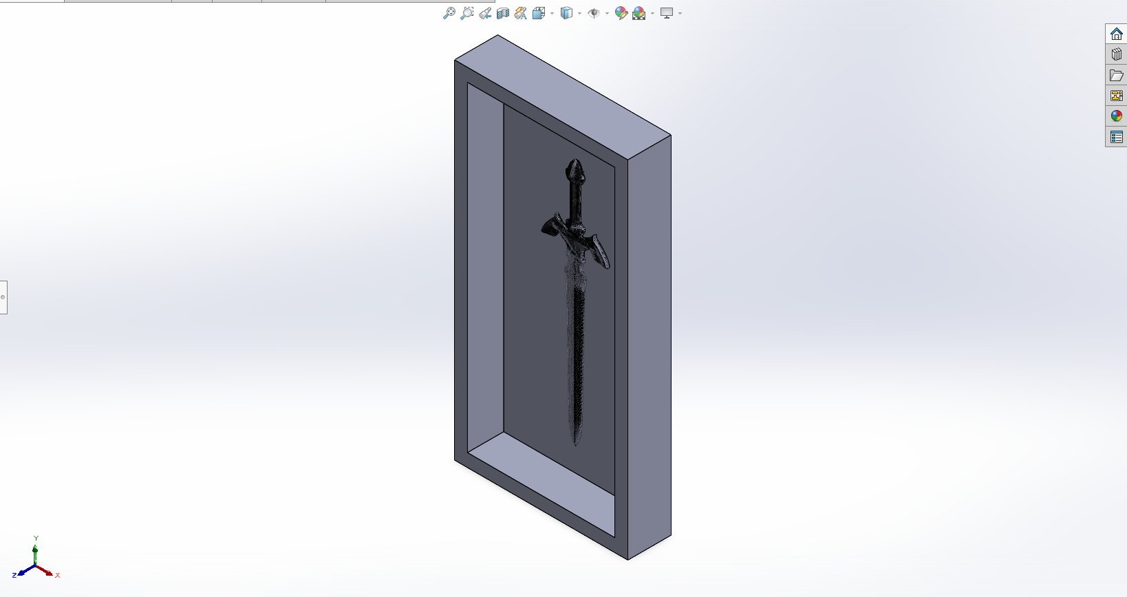SolidWorks Box and Parting Line