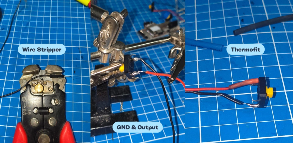 Button soldering